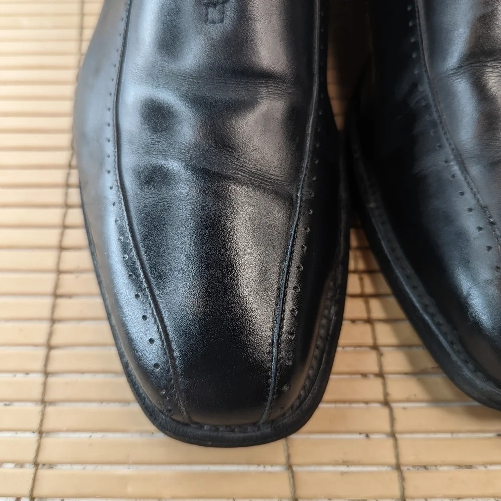 Barker Fine English Shoes Black Leather Derby Shoes Men's UK 10, US 11. Handmade